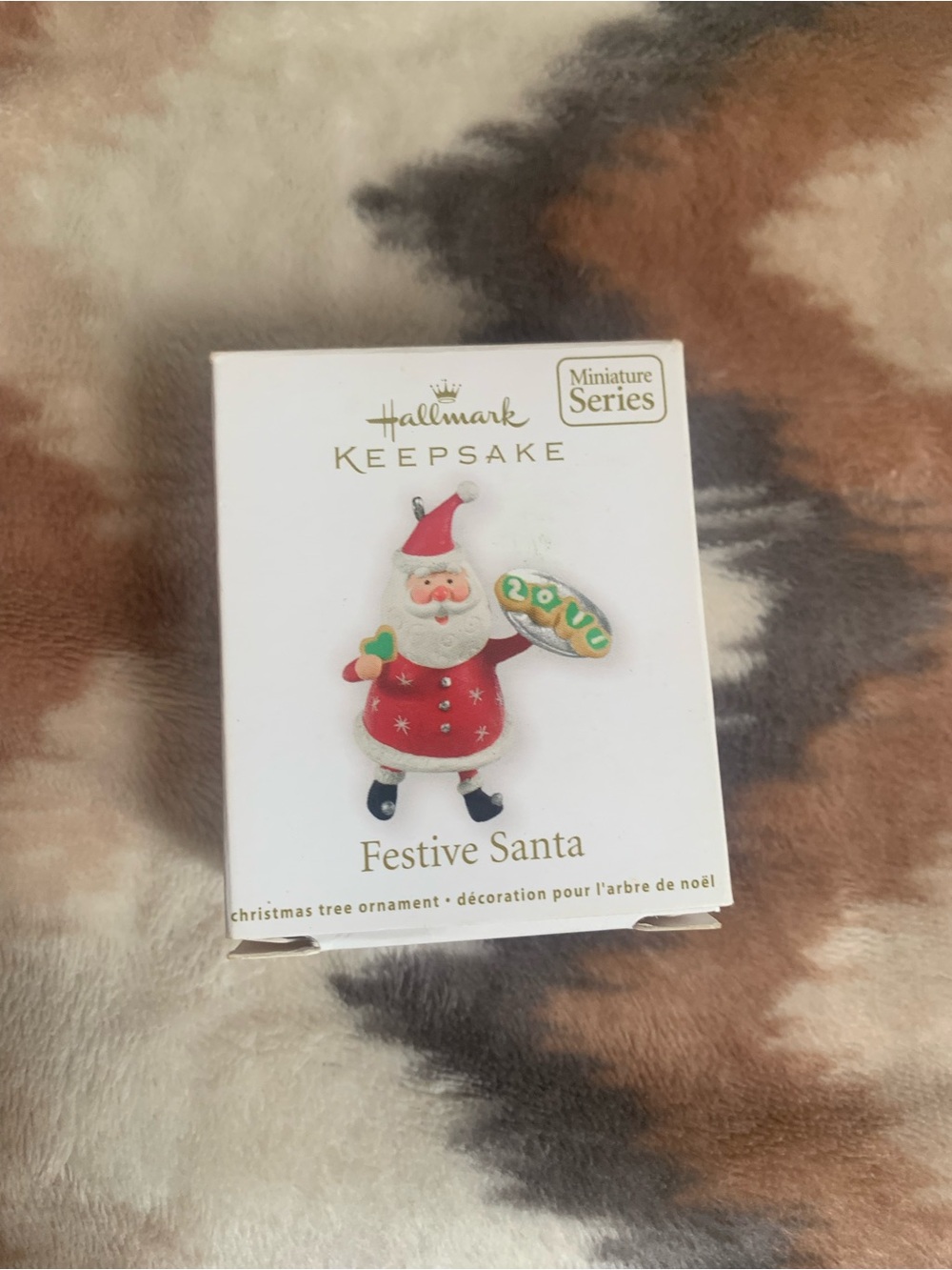 Hallmark 2011 Keepsake Festive Santa Miniature Series Christma Ornament Cookies